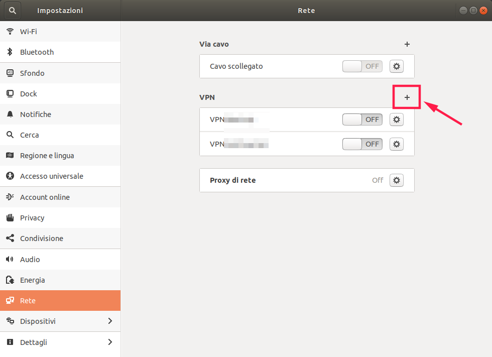 NetOverNet VPN configurazione 1